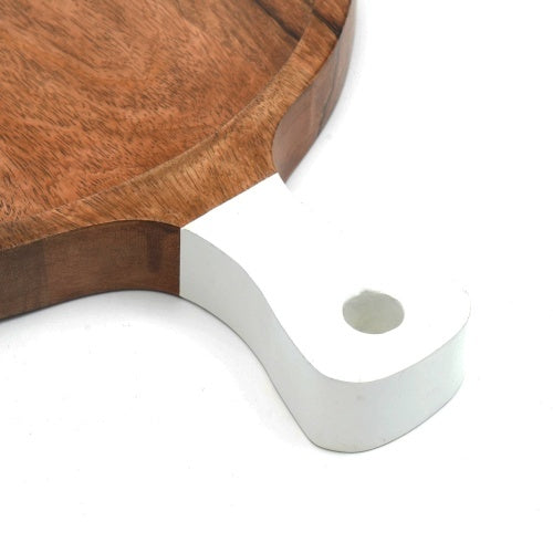 Wooden Cutting Board — 14x9" Mango Wood Cheese & Charcuterie Board