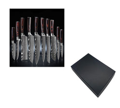 10-Piece Chef’s Knife Set - Premium Stainless Steel Kitchen Set with Ergonomic Handles