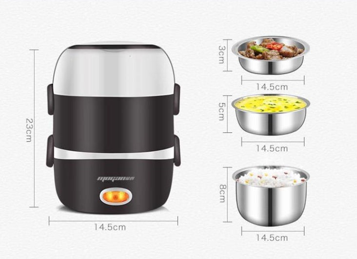 Compact Rice Cooker - 2L Mini Electric Cooker