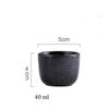 Ceramic Sake Cup - Japanese Retro Wine Glass, High-Temperature Fired Ceramic
