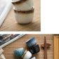 Ceramic Sake Cup - Japanese Retro Wine Glass, High-Temperature Fired Ceramic