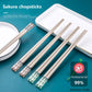 Non-Slip Alloy Chopsticks - Japanese Cherry Blossom Design