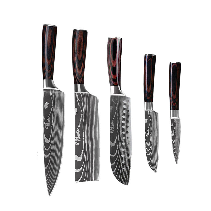 10-Piece Chef’s Knife Set - Premium Stainless Steel Kitchen Set with Ergonomic Handles