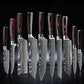 10-Piece Chef’s Knife Set - Premium Stainless Steel Kitchen Set with Ergonomic Handles