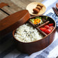 Japanese Style Wooden Bento Box - Minimalist Square Lunch Box