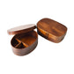Japanese Style Wooden Bento Box - Minimalist Square Lunch Box