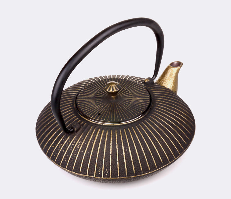 Akari “Ancient” Japanese Cast Iron Kettle - Handcrafted 1L+ Tetsubin Teapot for Boiling Water & Tea Rituals