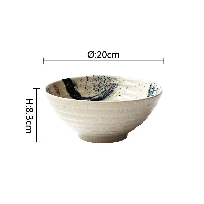 Japanese Ceramic Ramen Bowl - Handcrafted Large Noodle Bowl