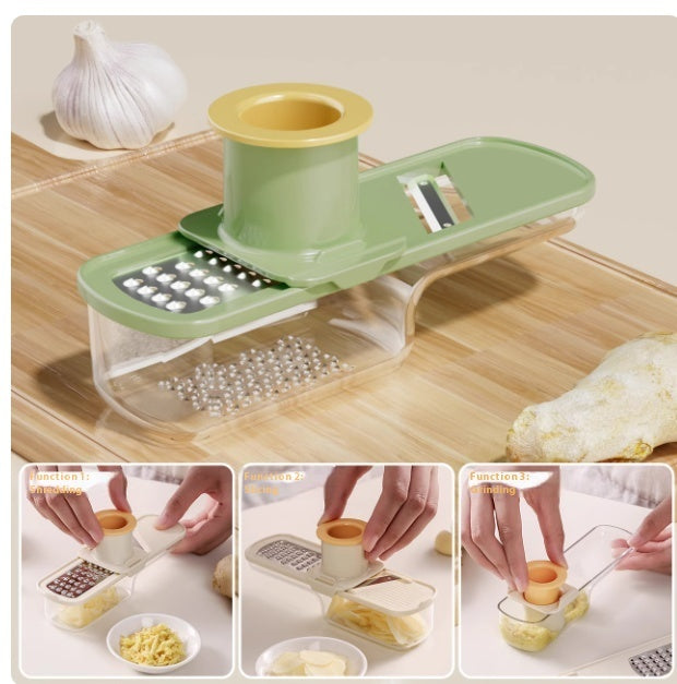 3-in-1 Ginger & Garlic Grinder with Potato Slicer