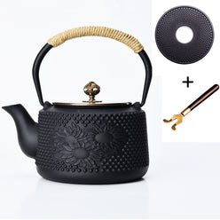 Akari Japanese Cast Iron Pot - 0.8–0.9L Semi-Handcrafted Tetsubin-Style Teapot
