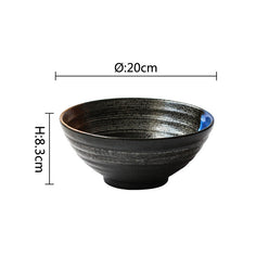 Japanese Ceramic Ramen Bowl - Handcrafted Large Noodle Bowl