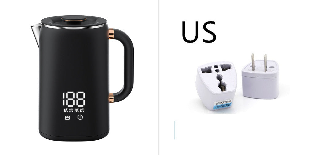 Smart Heat Preservation Electric Kettle - 1.7L Touch-Control Stainless Steel Kettle with Anti-Dry Protection