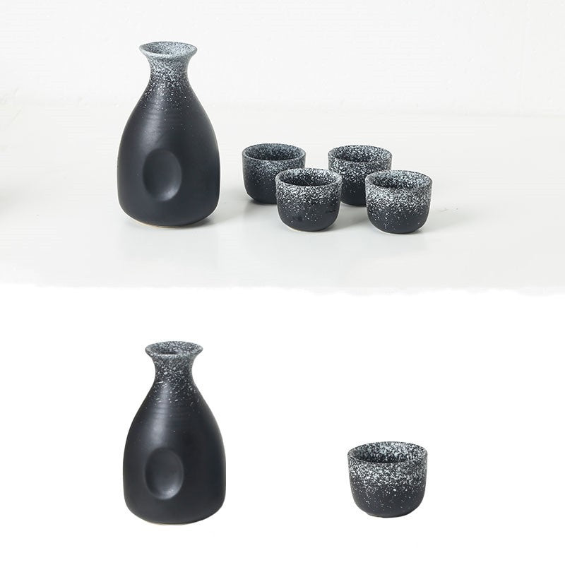 Japanese Ceramic Sake Cup - Retro Shochu & White Wine Cup, Hand-Glazed Mini Ceramic