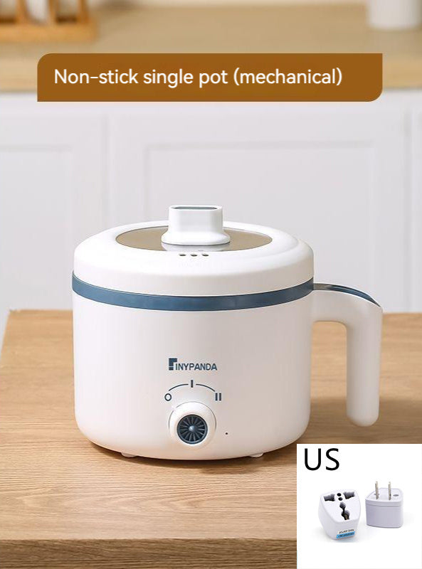 Household Mini Rice & Porridge Cooker - Ceramic Liner, Non-Stick Design