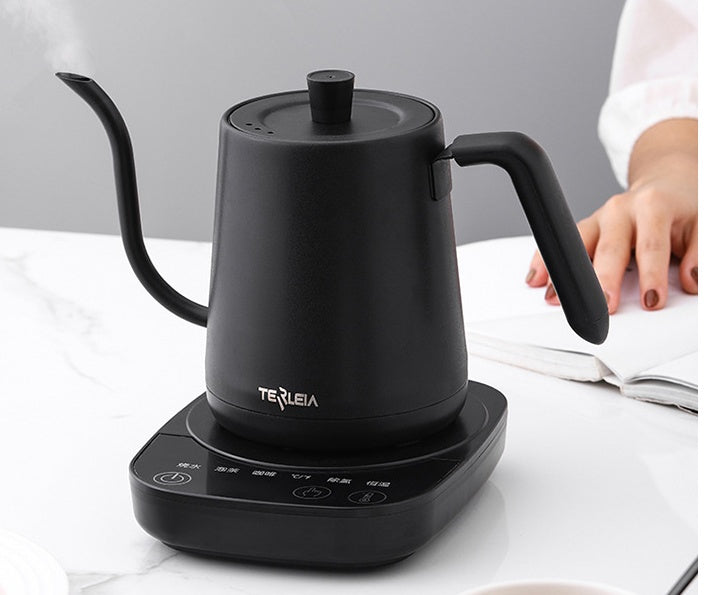 Slender Mouth Electric Kettle - Compact Stainless Steel Touch-Control Kettle