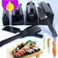 Sushi Machine Seaweed Roll Set - 10-Piece Sushi Mold Kit with Blade