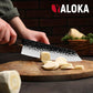 Akari 8" Gyuto Knife - 3-Layer High-Carbon Japanese Steel, Hand-Forged Professional Chef’s Knife