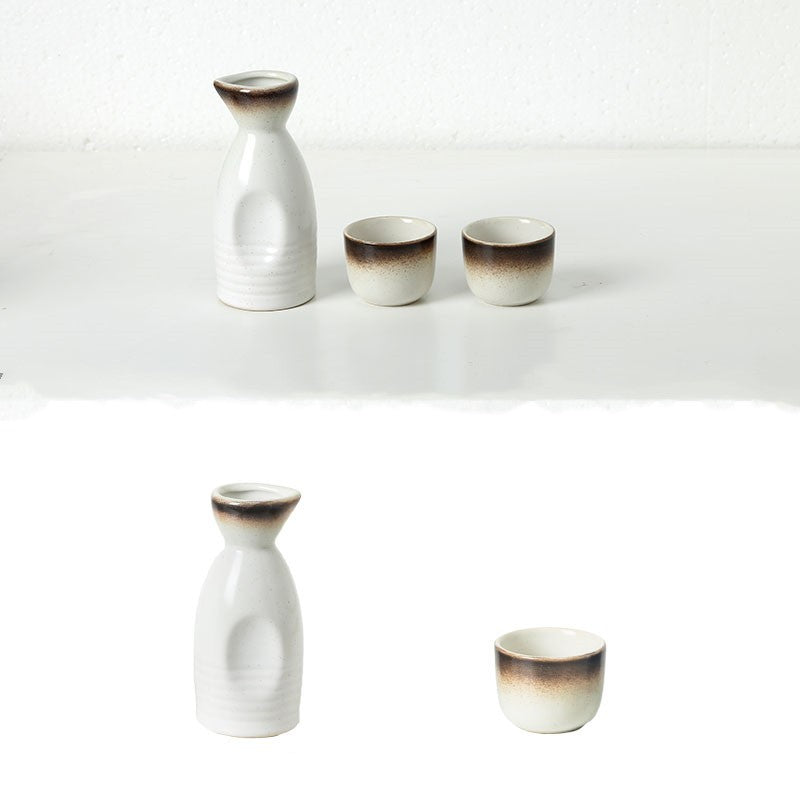Japanese Ceramic Sake Cup - Retro Shochu & White Wine Cup, Hand-Glazed Mini Ceramic