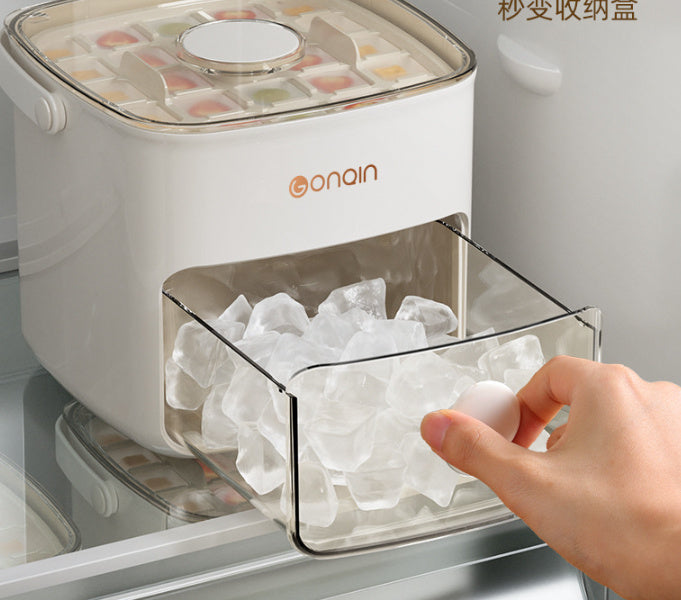 Easy-Press Ice Cube Tray – Portable Ice Maker for Perfect Cubes Every Time