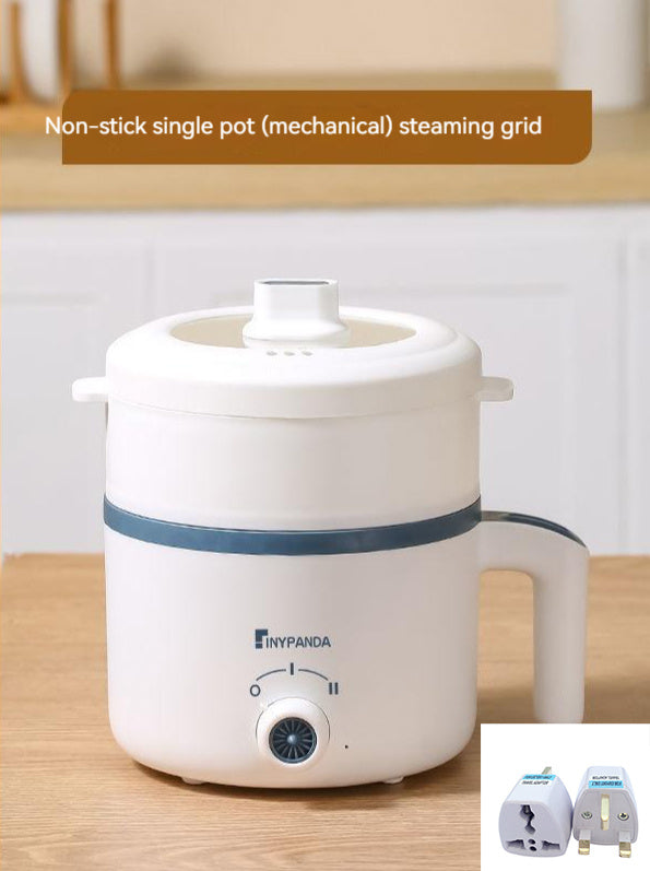 Household Mini Rice & Porridge Cooker - Ceramic Liner, Non-Stick Design