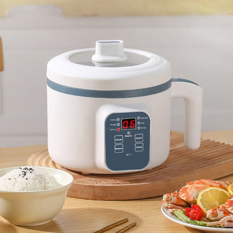Household Mini Rice & Porridge Cooker - Ceramic Liner, Non-Stick Design