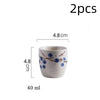 Ceramic Sake Cup - Japanese Retro Wine Glass, High-Temperature Fired Ceramic