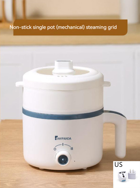 Household Mini Rice & Porridge Cooker - Ceramic Liner, Non-Stick Design