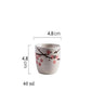 Ceramic Sake Cup - Japanese Retro Wine Glass, High-Temperature Fired Ceramic