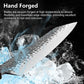 Akari 8" Gyuto Knife - 3-Layer High-Carbon Japanese Steel, Hand-Forged Professional Chef’s Knife