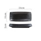 Japanese Ceramic Sushi Plates - Rectangular Porcelain Serving Dish with Underglaze Finish