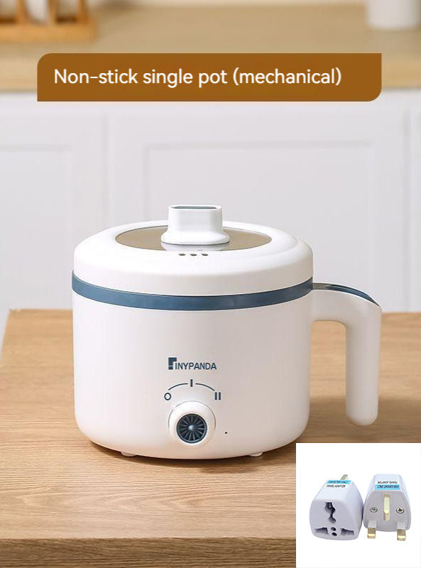 Household Mini Rice & Porridge Cooker - Ceramic Liner, Non-Stick Design