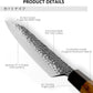 Akari 8" Gyuto Knife - 3-Layer High-Carbon Japanese Steel, Hand-Forged Professional Chef’s Knife