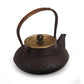 Akari “Purple Bamboo” Cast Iron Teapot - 0.9L Japanese-Style Kettle with Copper Detailing