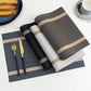 Japanese Waterproof & Oil-Proof Heat-Resistant Table Mats - PVC Light Luxury Placemats