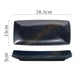 Japanese Ceramic Sushi Plates - Rectangular Porcelain Serving Dish with Underglaze Finish