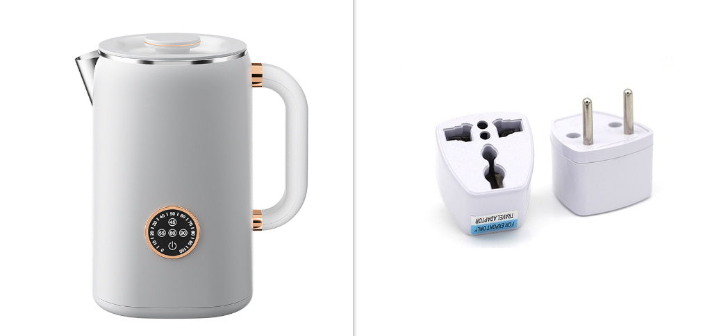 Smart Heat Preservation Electric Kettle - 1.7L Touch-Control Stainless Steel Kettle with Anti-Dry Protection