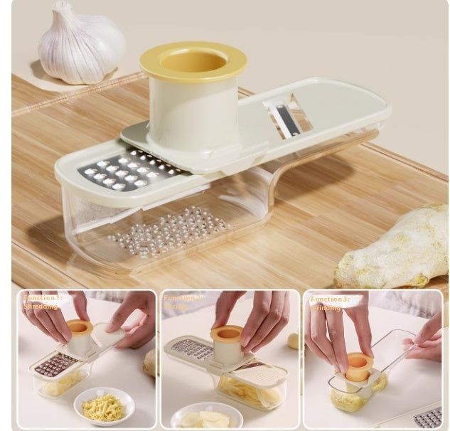 3-in-1 Ginger & Garlic Grinder with Potato Slicer