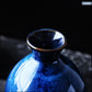 Japanese Sake Set - Ceramic Blue Kiln-Glazed Carafe & Cups, Handcrafted Elegance
