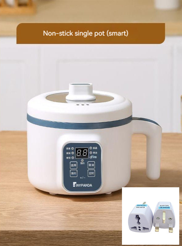 Household Mini Rice & Porridge Cooker - Ceramic Liner, Non-Stick Design