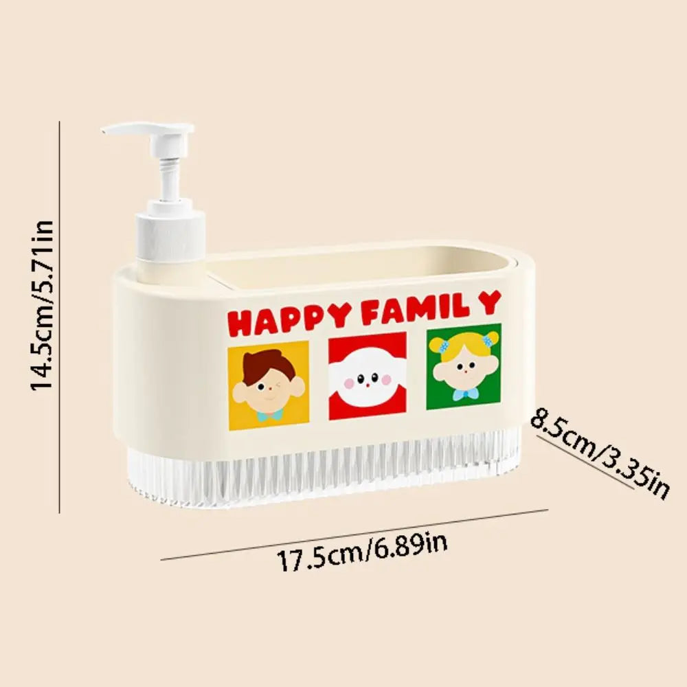 2-in-1 Kitchen Soap Dispenser with Sponge Holder