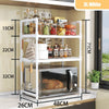 Adjustable Multi-Layer Kitchen Organizer with Heat-Safe Open Design