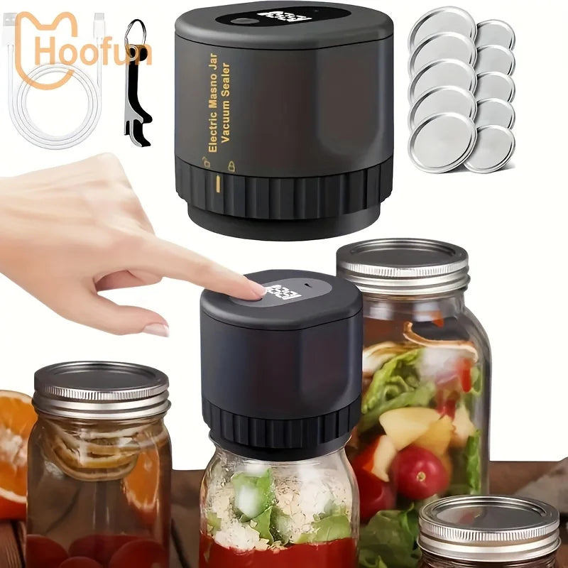 Reusable Mason Jar Vacuum Sealer – Seal, Open & Reseal Anytime