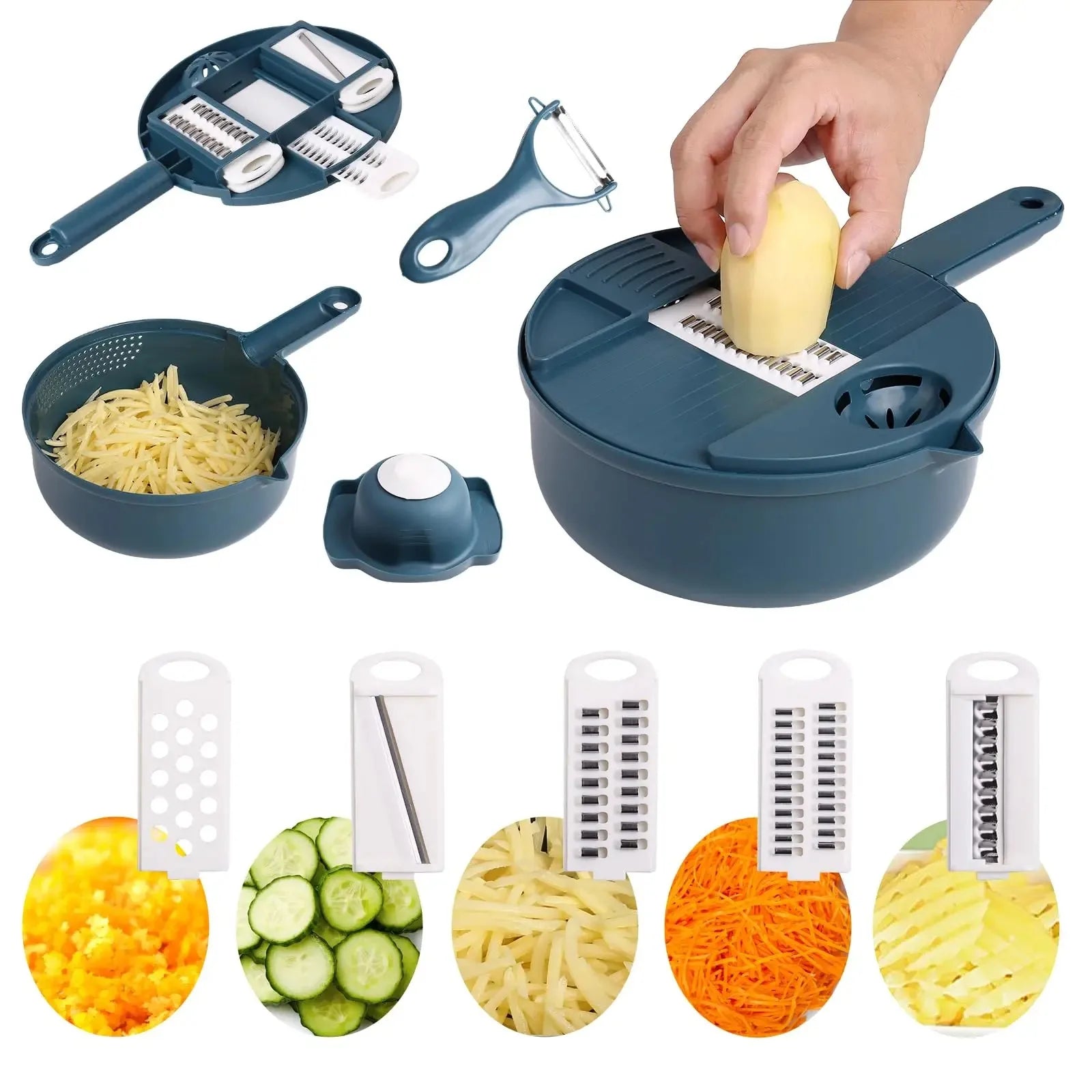 12-in-1 Vegetable Chopper with Container