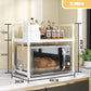 Adjustable Multi-Layer Kitchen Organizer with Heat-Safe Open Design