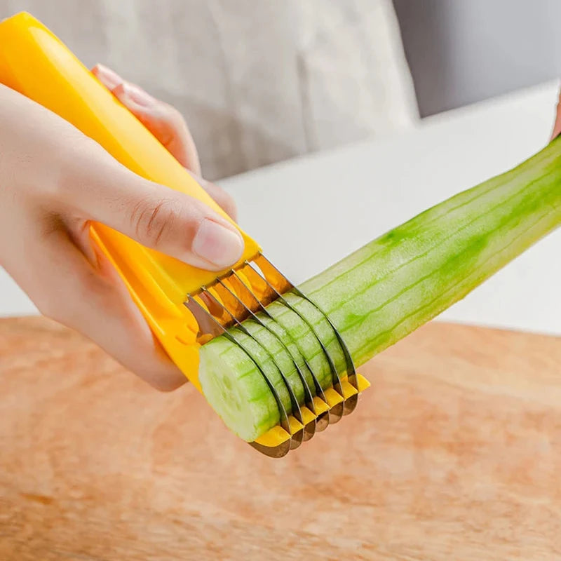 Quick-Slice Kitchen Tool – Effortless Banana, Sausage & Cucumber Cutter