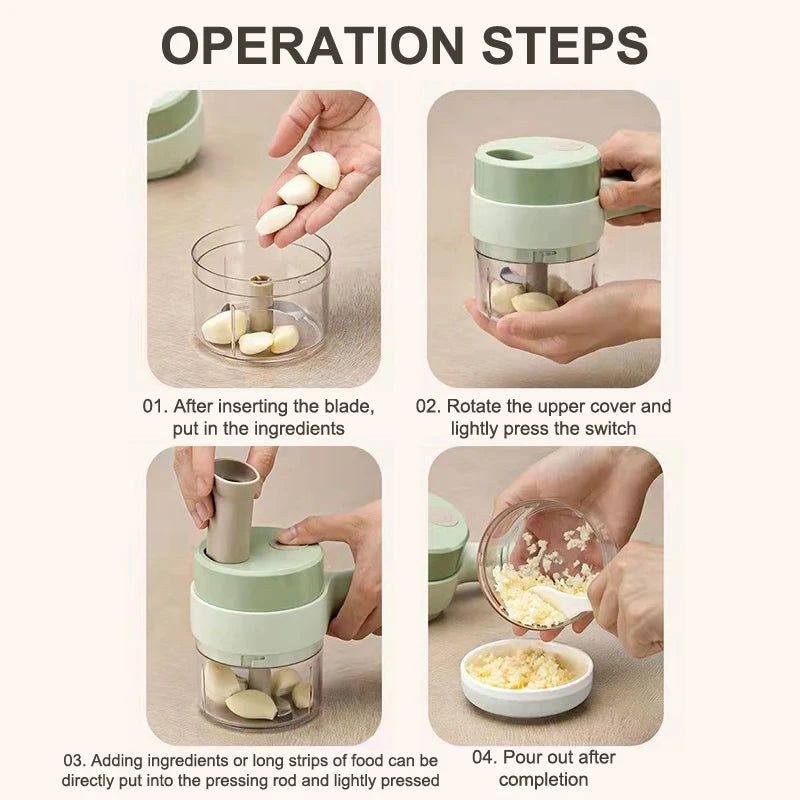 Wireless Electric Food Cutter & Chopper