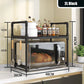 Adjustable Multi-Layer Kitchen Organizer with Heat-Safe Open Design