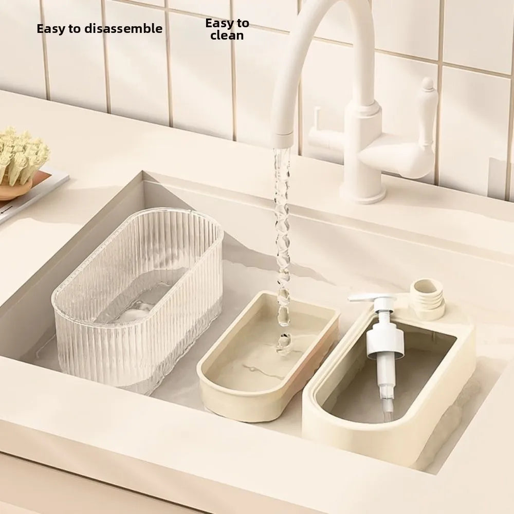 2-in-1 Kitchen Soap Dispenser with Sponge Holder