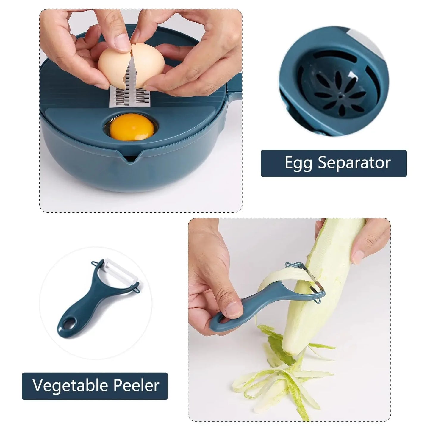 12-in-1 Vegetable Chopper with Container