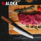 Akari 8" Gyuto Knife - 3-Layer High-Carbon Japanese Steel, Hand-Forged Professional Chef’s Knife